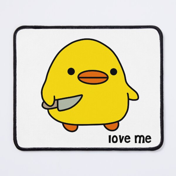 Item preview, duck with knife - love me version | kawaii duck | knife duck designed and sold by smileyfriend.