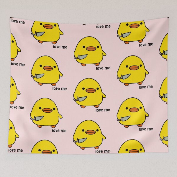 Item preview, duck with knife - love me version | kawaii duck | knife duck designed and sold by smileyfriend.