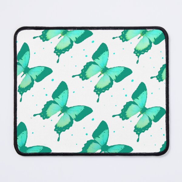 Item preview, BLUE BUTTERFLIES ABSTRACT WHITE PATTERN  ART  designed and sold by sharlesart.
