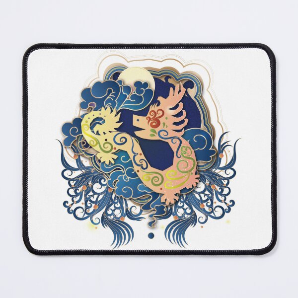 Item preview, Chinese Zodiac Golden Dragon illustrated in Chinese Style designed and sold by xdashu.