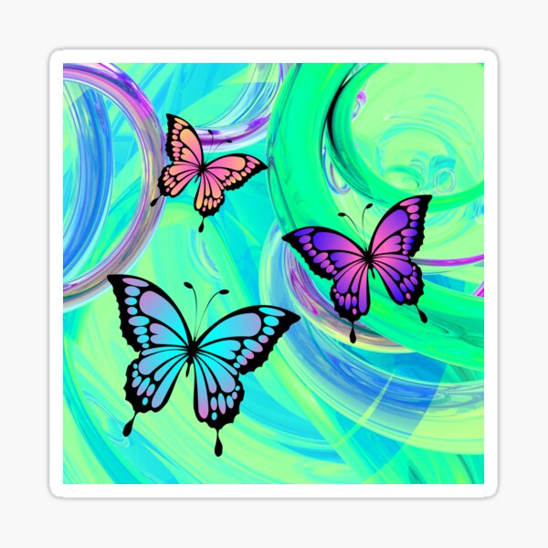 "Butterflies" Sticker for Sale by Redbubble