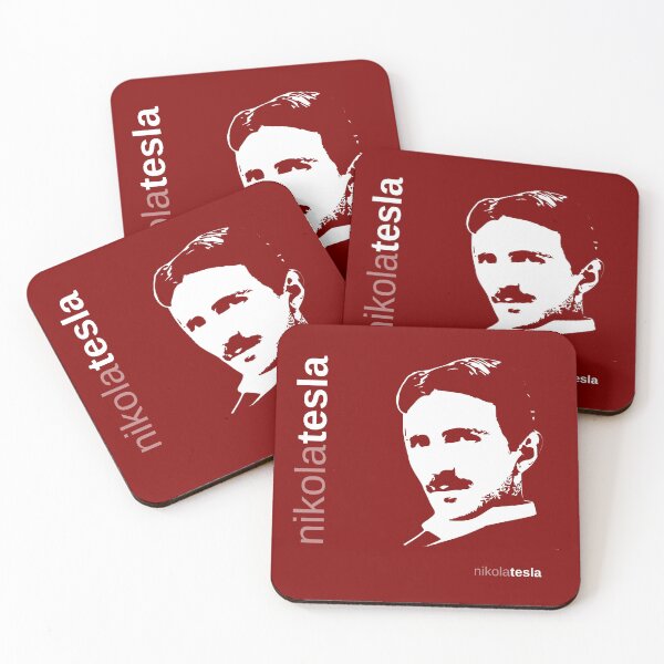 Item preview, Classic Nikola Tesla poster(red) designed and sold by CMYKStudio.