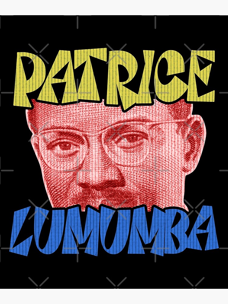 "PATRICE LUMUMBA Vintage Retro Colorful POP ART Flag of the Democratic Republic of the Congo
