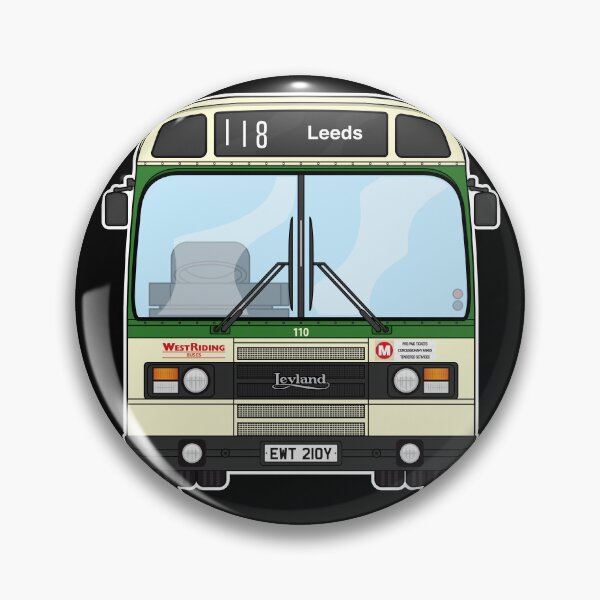 Item preview, West Riding Leyland National mk2 EWT210Y Retro Illustration designed and sold by BFXIII.