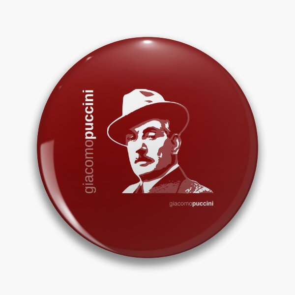 Item preview, Classic Giacomo Puccini poster (red) designed and sold by CMYKStudio.
