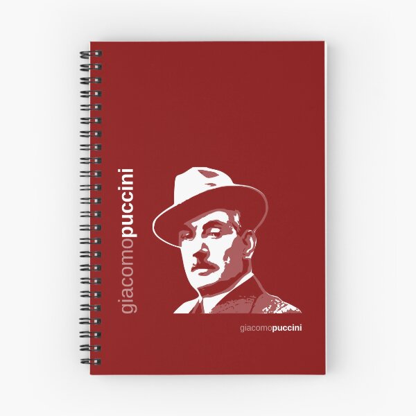 Item preview, Classic Giacomo Puccini poster (red) designed and sold by CMYKStudio.