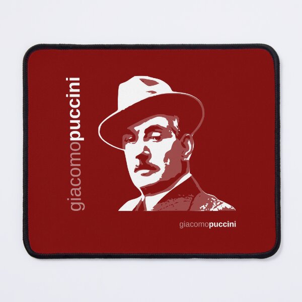 Item preview, Classic Giacomo Puccini poster (red) designed and sold by CMYKStudio.