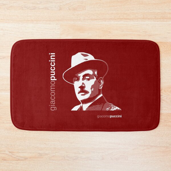Item preview, Classic Giacomo Puccini poster (red) designed and sold by CMYKStudio.