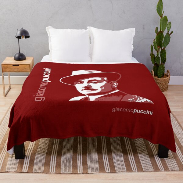 Item preview, Classic Giacomo Puccini poster (red) designed and sold by CMYKStudio.