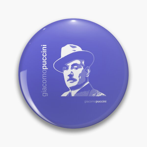 Item preview, Classic Giacomo Puccini poster (indigo) designed and sold by CMYKStudio.