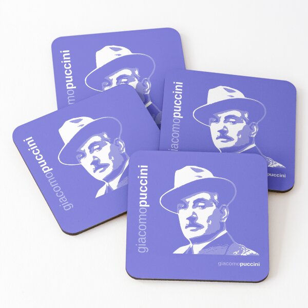 Item preview, Classic Giacomo Puccini poster (indigo) designed and sold by CMYKStudio.