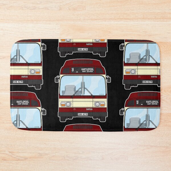 Item preview, Hartlepool Corporation Transport Leyland National mk1 SHN407R Retro Illustration designed and sold by BFXIII.
