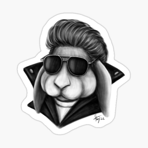 Greaser Rabbit Sticker