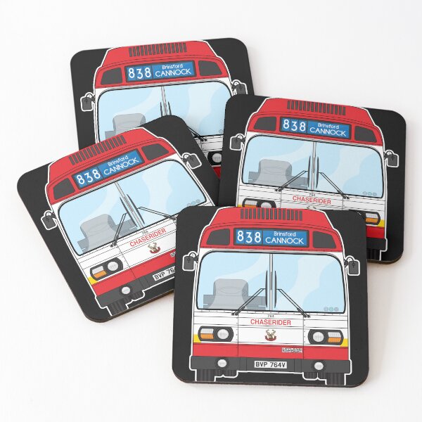 Item preview, Midland Red North Chaserider Leyland National mk1 764 BVP764V Retro Illustration designed and sold by BFXIII.
