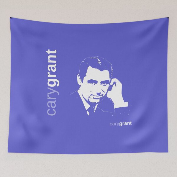 Item preview,  Classic Cary Grant poster (indigo) designed and sold by CMYKStudio.