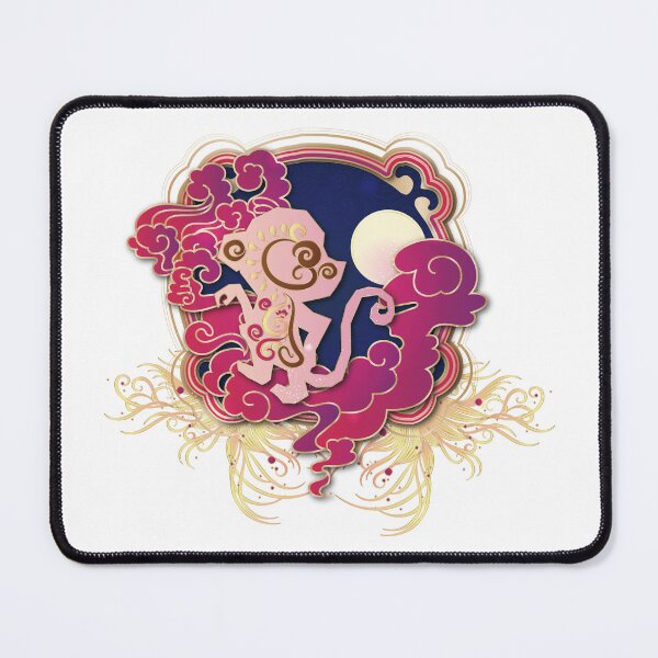 Item preview, Chinese Zodiac red Monkey in the moon illustrated in Chinese Style designed and sold by xdashu.