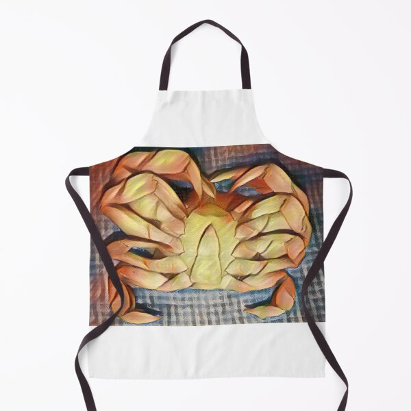 Item preview, Underside of  Cooked Dungeness Crab on Blue Gingham designed and sold by outdoorstudio.