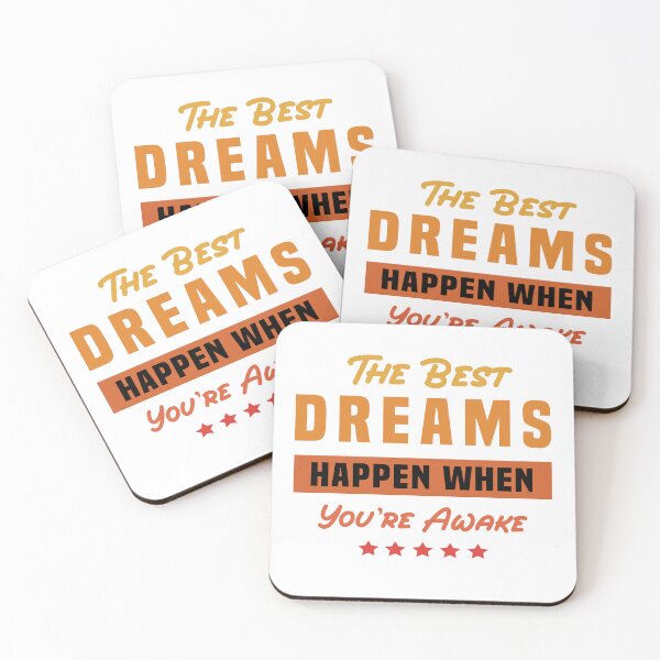 Item preview, the best dreams happen whene you're awake designed and sold by Tee zy.