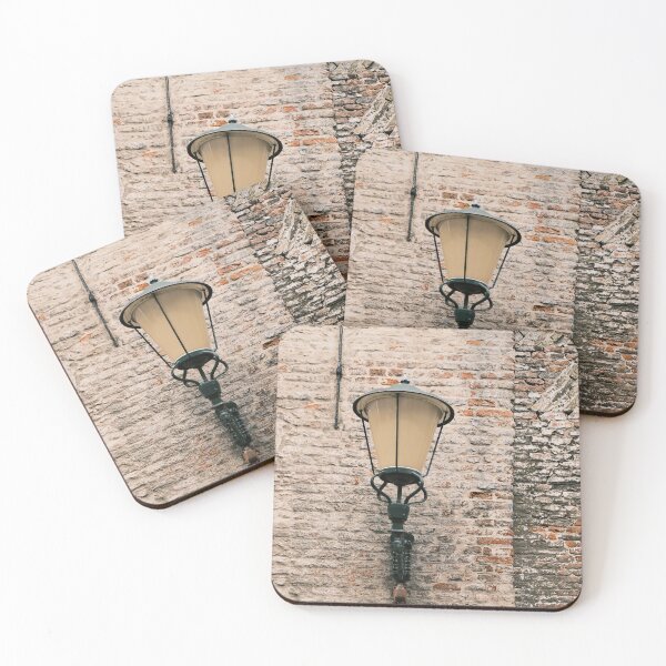 Item preview, Old lamp on a red brick wall | Elburg, The Netherlands | Street & Travel Photography designed and sold by Diana van Neck.