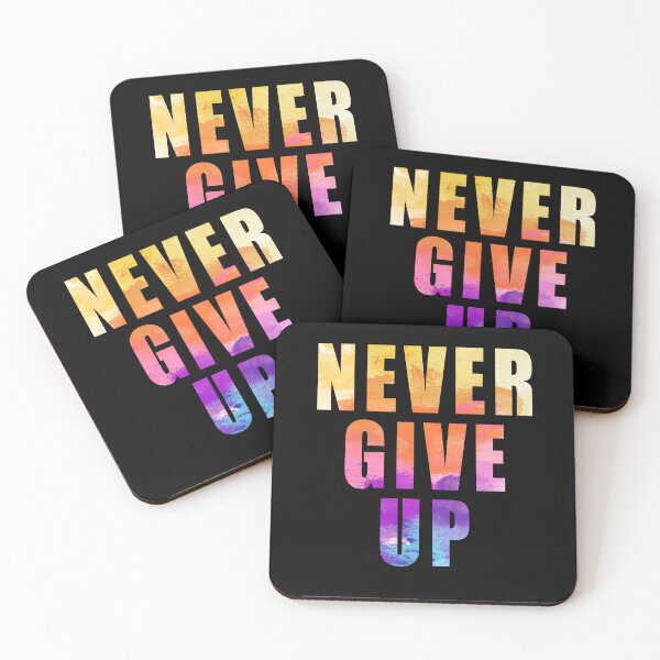 Item preview, Never Give Up designed and sold by Toonify4U.