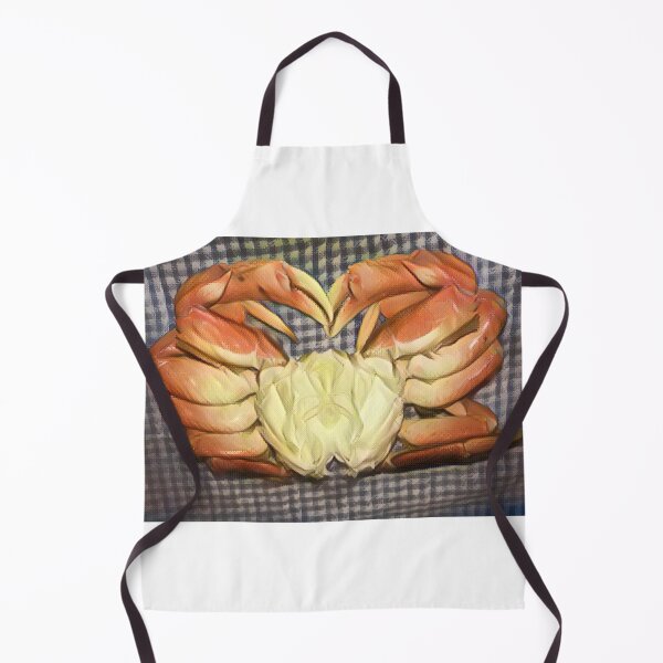 Item preview, Cleaned and Cooked Dungeness Crab on Blue Gingham designed and sold by outdoorstudio.