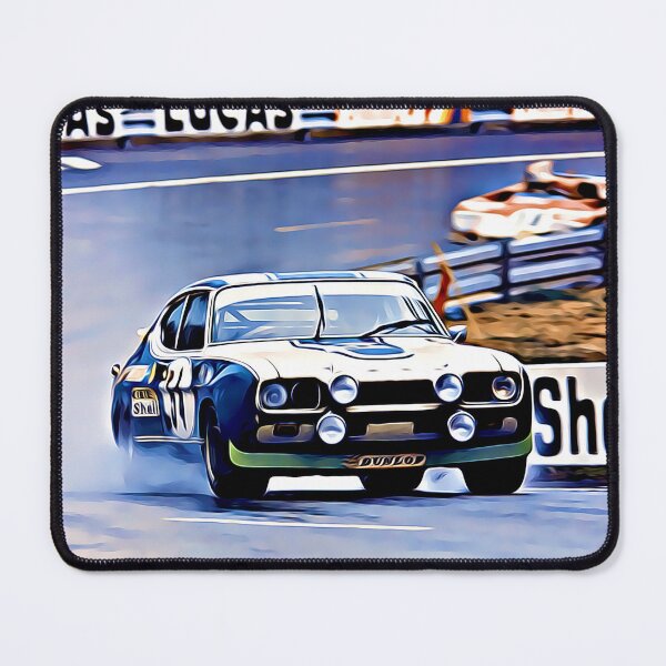Item preview, Ford Capri Racing Scene Art Print – Vintage Touring Car Motorsport Poster, Classic Racing Art designed and sold by Road To Track.