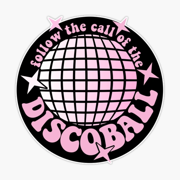 Disco Sticker for Sale by OnlyManOnMars