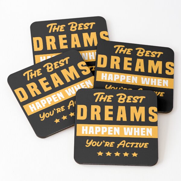 Item preview, the best dreams happen whene you're active designed and sold by Tee zy.