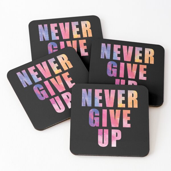 Item preview, Never Give Up designed and sold by Toonify4U.