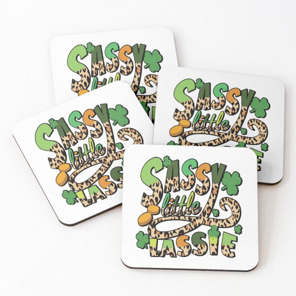 Item preview,  Sassy Little Lassie Happy St Patricks Day Shirt Women leopard designed and sold by ecomdesign.