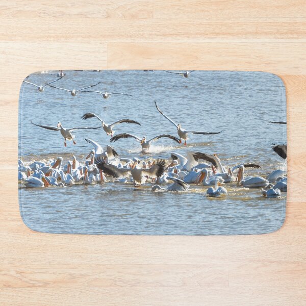 Item preview, Pelican Feeding Frenzy At the Lake by Debra Martz designed and sold by Debra Martz.