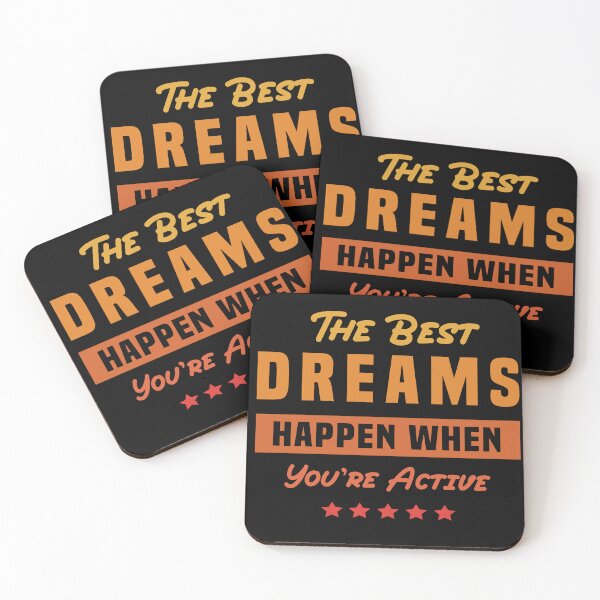 Item preview, the best dreams happen whene you're active designed and sold by Tee zy.