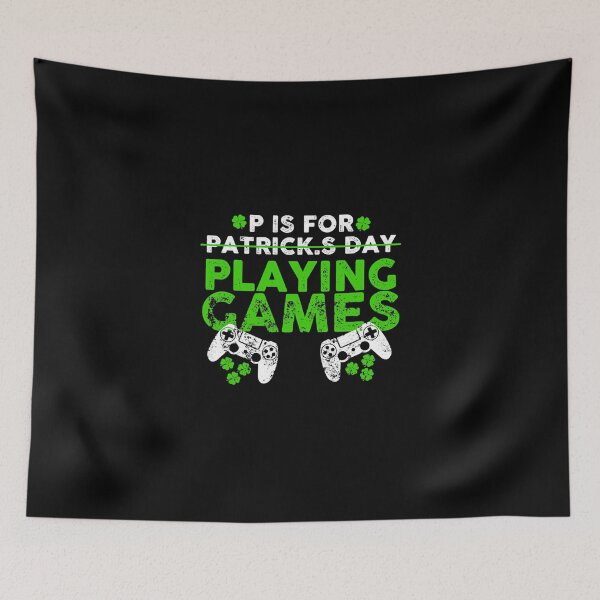 Item preview, P Is Playing Games St Patricks Day Racerback Tank Top designed and sold by amiyacunni.