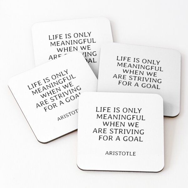 Item preview, Life is only meaningful when we are striving for a goal - Aristotle philosophical quotes about life designed and sold by Inspirationmotivation.