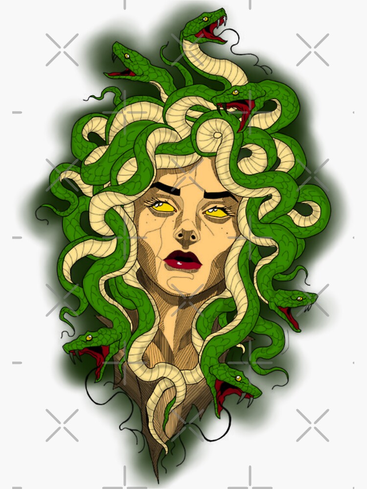 Medusa Greek Mythology Stickers for Sale