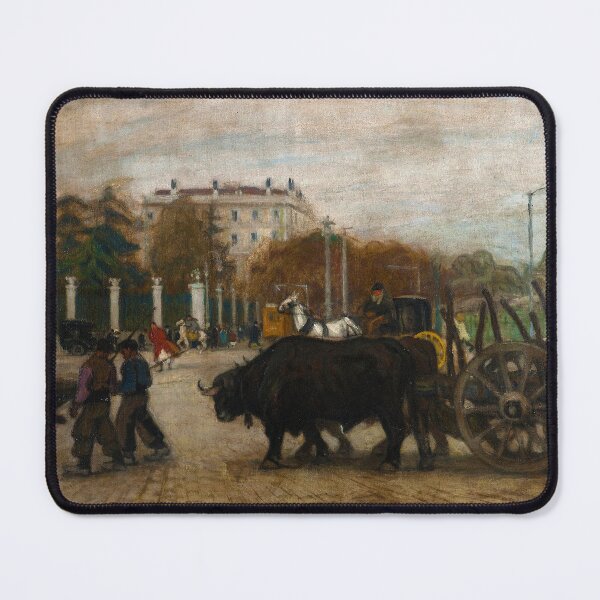 Item preview, Herdsmen in the Plaza de la Cibeles by Nicanor Piñole (1907) designed and sold by allhistory.