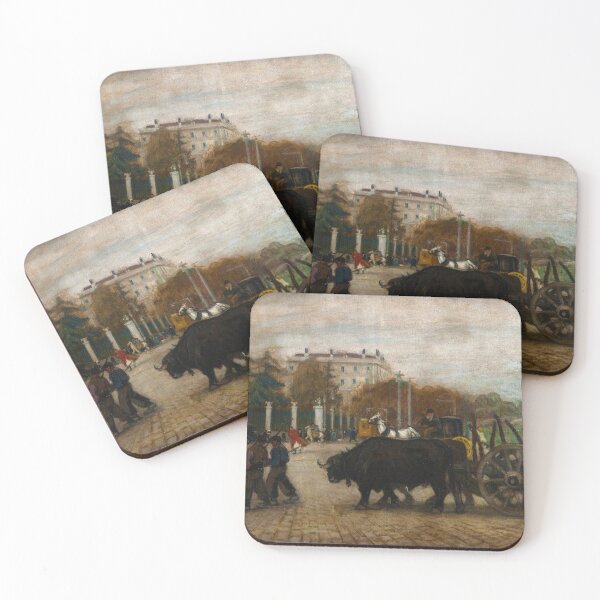 Item preview, Herdsmen in the Plaza de la Cibeles by Nicanor Piñole (1907) designed and sold by allhistory.