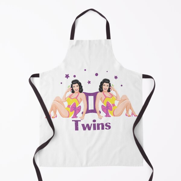Item preview, Twins zodiac sign pinup girl | Vintage designed and sold by AnnaRuz.