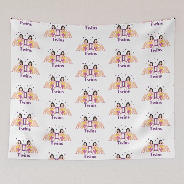 Item preview, Twins zodiac sign pinup girl | Vintage designed and sold by AnnaRuz.