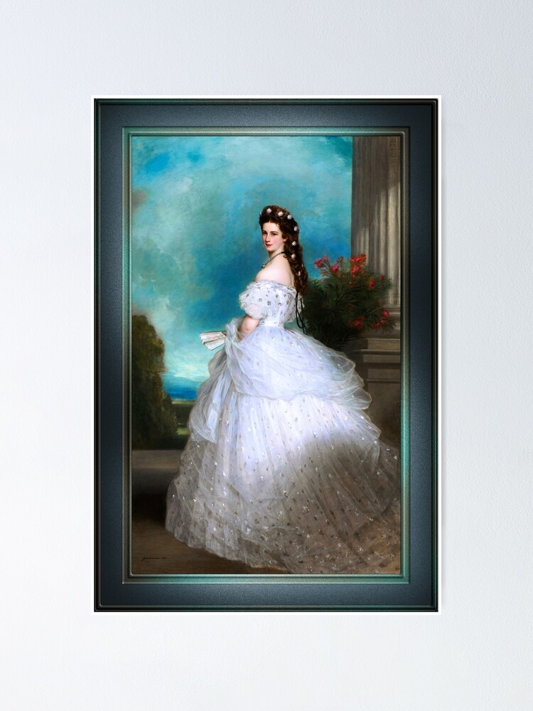 Poster « Portrait de l'impératrice Elisabeth d'Autriche par Franz Xaver