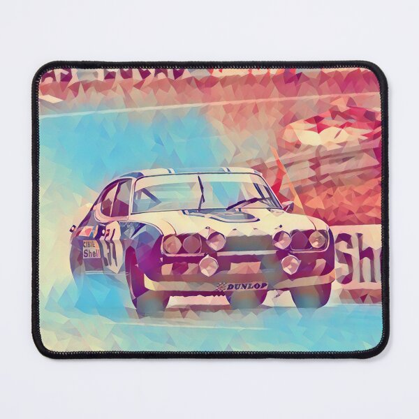 Item preview, Ford Capri Racing Scene Art Print – Vintage Touring Car Motorsport Poster, Classic Racing Art designed and sold by Road To Track.