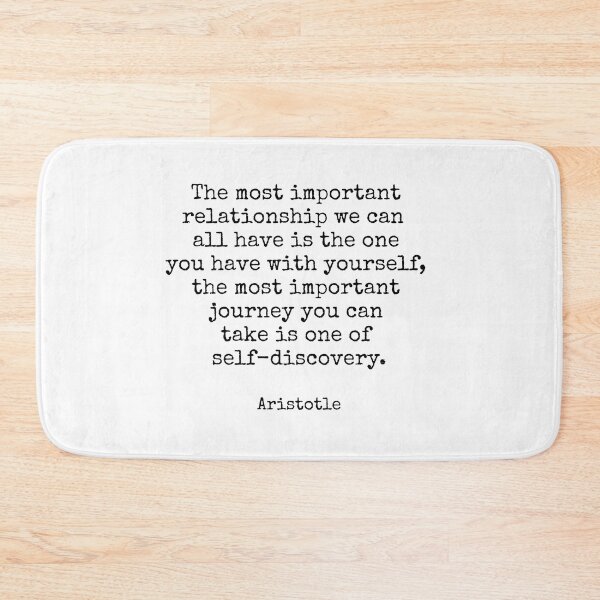 Item preview, The most important relationship we can all have is the one you have with yourself - Aristotle philosophy quotes designed and sold by Inspirationmotivation.