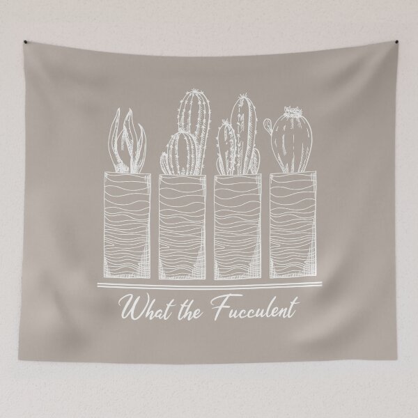 Item preview, What The Fucculent Funny Succulent Quote designed and sold by SoccaTamam.