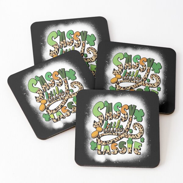 Item preview, Sassy Little Lassie Happy St Patricks Day Shirt Women leopard designed and sold by ecomdesign.