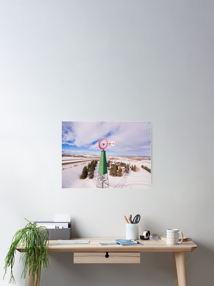 Thumbnail 2 of 3, Poster, Canadian Winter Windmill designed and sold by ianmark.