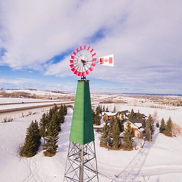 Artwork thumbnail, Canadian Winter Windmill by ianmark