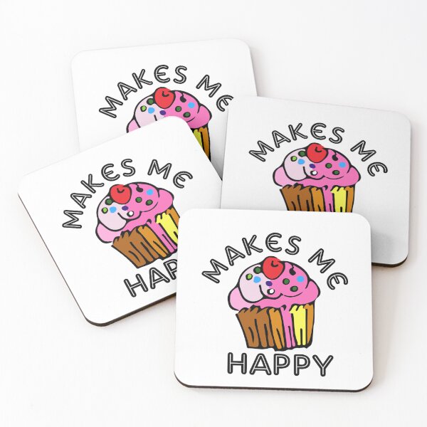 Artikelvorschau, Cupcakes machen mich glücklich entworfen und verkauft von GraphicsClub.