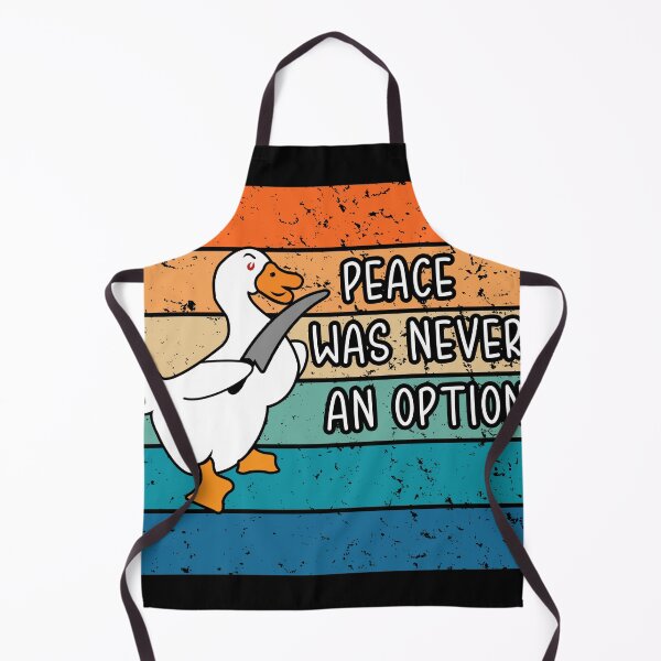 Item preview, Peace Was Never An Option, Humorous Duck Vintage, Funny Goose, Cute Retro Vintage Goose designed and sold by Toonify4U.