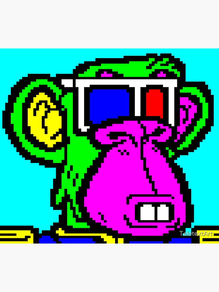 Thumbnail 3 of 3, Sticker, Scam Monkey Yoghurt Organisation #0002 designed and sold by TeletextArt.