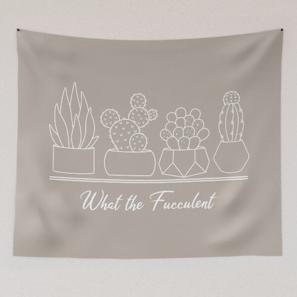 Item preview, What The Fucculent Funny Succulent Quote designed and sold by SoccaTamam.